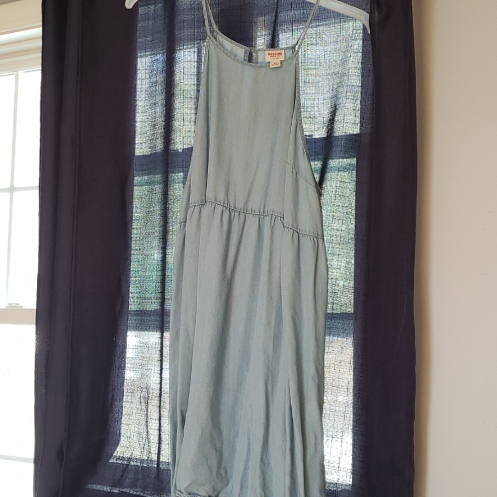 Light blue halter dress